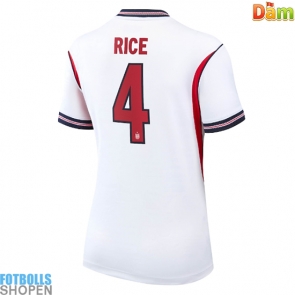 Billiga England Declan Rice #4 Hemmatröja Dam VM 2026 Kortärmad